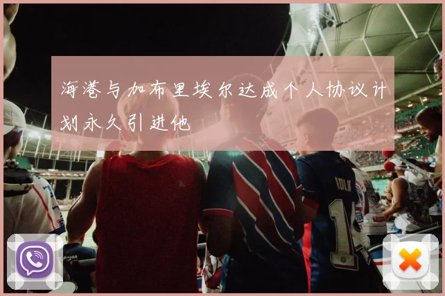 海港与加布里埃尔达成个人协议计划永久引进他